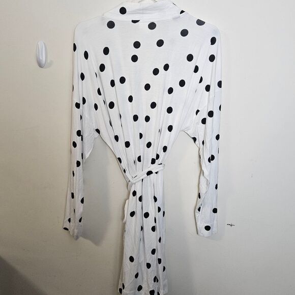 SOMA Cool Nights Kimono Sleeve Short Robe Polka Dots XL - Picture 4 of 4